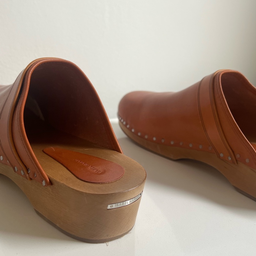 Original Isabel Marant Leather Clogs - Picture 10 of 15